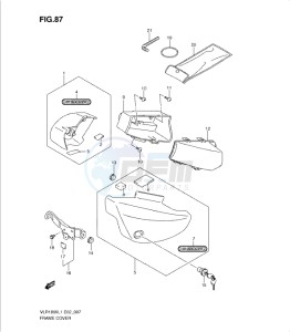 VLR1800 drawing FRAME COVER (VLR1800L1 E19)