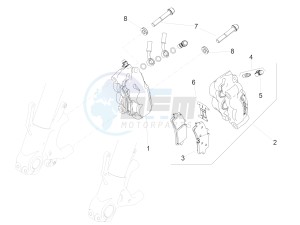 RSV4 1000 RR E4 ABS (APAC) drawing Front brake caliper