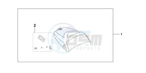 CBF600NA9 Europe Direct - (ED / ABS) drawing SEAT COWL*NHA48M*