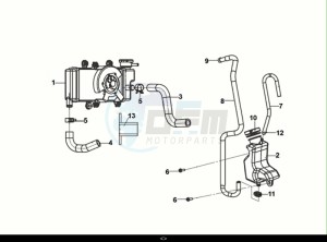 NH-T 200I (MG20BW-EU) (E5) (M1) drawing RADIATOR ASSY - RESERVE TANK