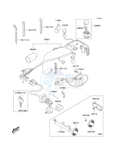 KSF 80 A [KFX80] (A6F) A6F drawing CHASSIS ELECTRICAL EQUIPMENT