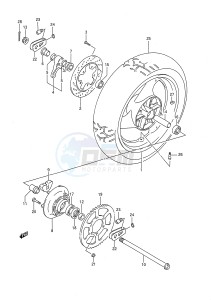 GSX-R750 (E28) drawing REAR WHEEL