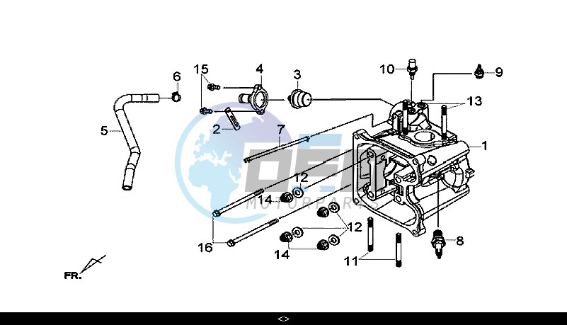 CYLINDER HEAD COMP / GTS 300I ABS (LN30W9-EU) (L7-M0)