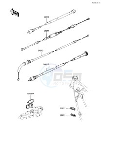 KZ 650 H [CSR] (H3) [CSR] drawing CABLES -- 83 H3- -