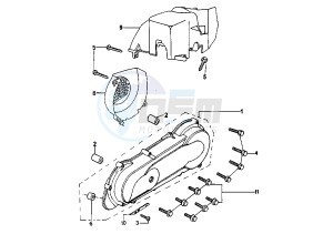 SPEEDAKE - 50 cc drawing CRANKCASE COVER