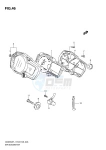 GSX650F (E3-E28) Katana drawing SPEEDOMETER (GSX650FL1 E33)