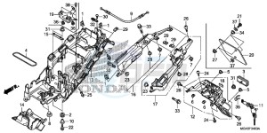 VFR1200XDC drawing REAR FENDER