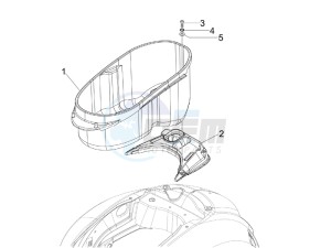 GTS 300 ie (EMEA, APAC) drawing Helmet huosing - Undersaddle