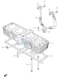 GSX750F (E4) drawing CYLINDER