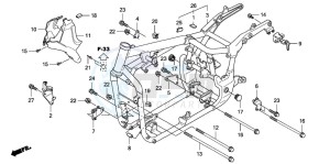 VT750C drawing FRAME BODY