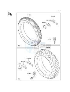 VN 1600 B [VULCAN 1600 MEAN STREAK] (B6F-B8FA) B6F drawing TIRES