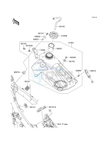 KX 450 E (KX450F MONSTER ENERGY) (E9FA) E9F drawing FUEL TANK