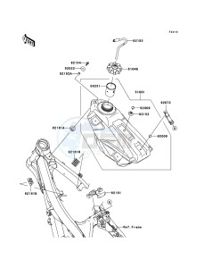 KX250F KX250YCF EU drawing Fuel Tank