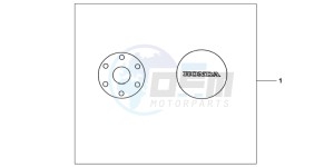 CBR600FB drawing CRANKCASE COVER SET PEARL COOL WHITE