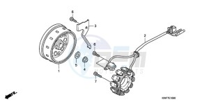 CBF125MA France - (F) drawing GENERATOR