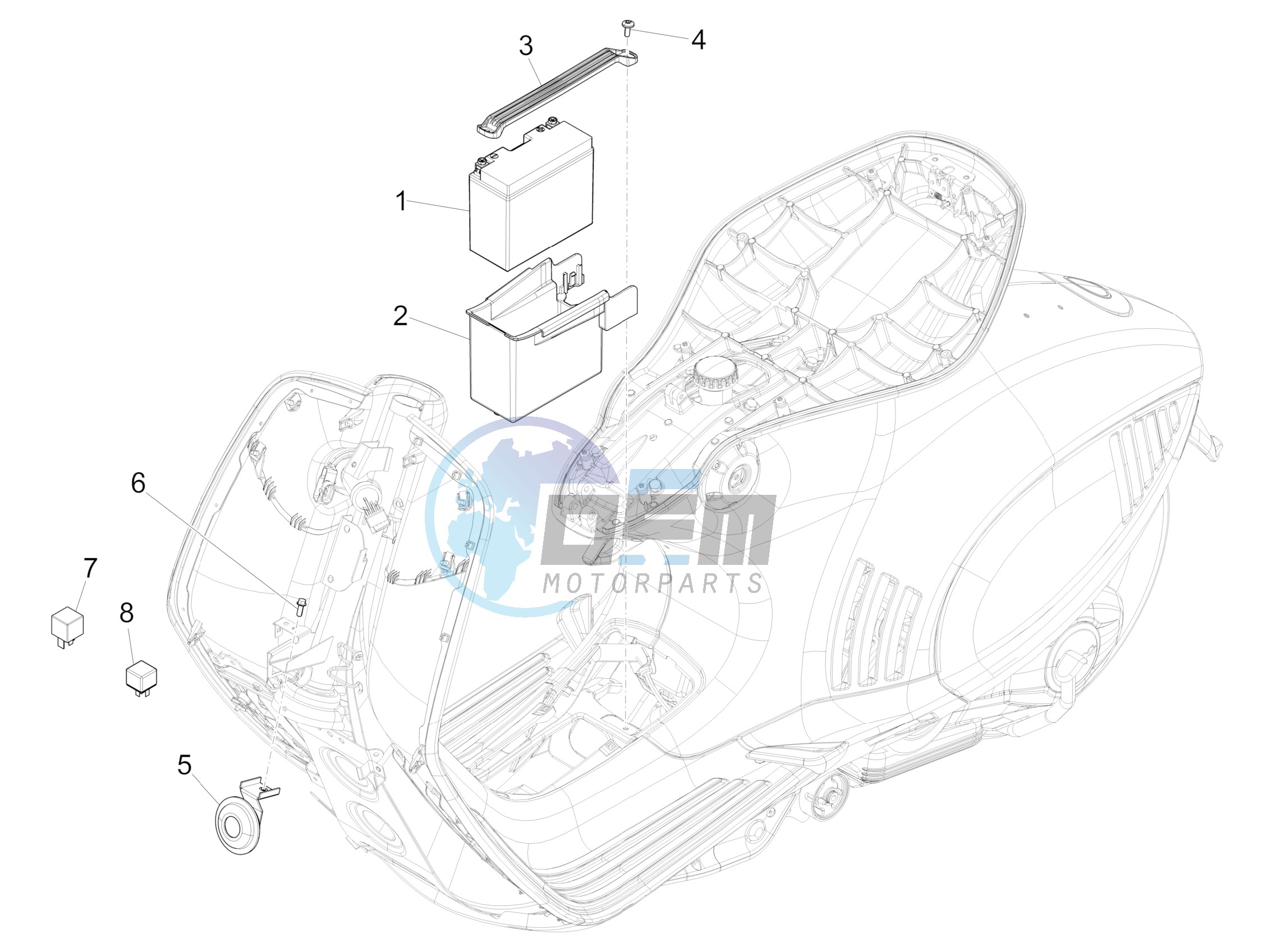 Remote control switches - Battery - Horn