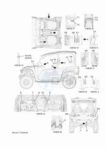 YXF1000EW YX10FRPAP (B4JF) drawing EMBLEM & LABEL 1