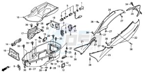 FES125A S-WING drawing BODY COVER/LUGGAGE BOX (FES1257/A7)(FES1507/A7)