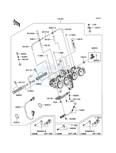 Z750 ZR750L8F GB XX (EU ME A(FRICA) drawing Throttle