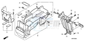 CB1300SA9 Australia - (U / ABS BCT MME TWO) drawing REAR FENDER (CB1300A/CB13 00SA)