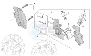 Griso V 8V 1200 drawing Front brake caliper