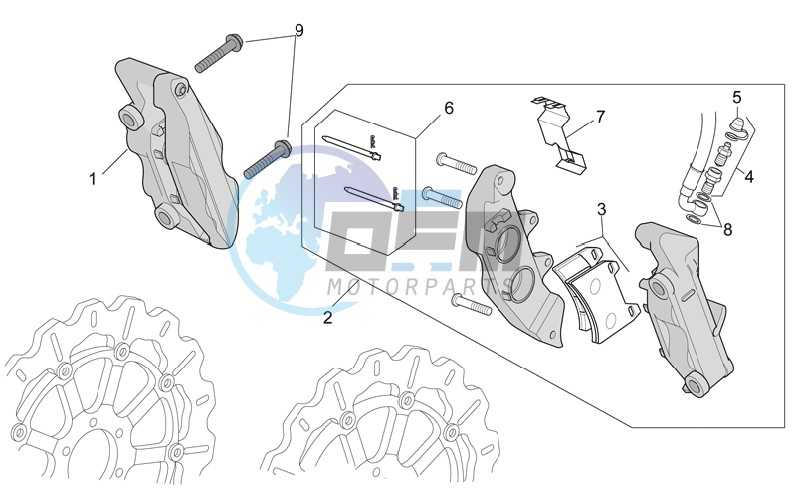 Front brake caliper