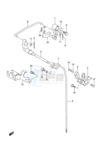 DF 9.9B drawing Clutch Rod Remote Control