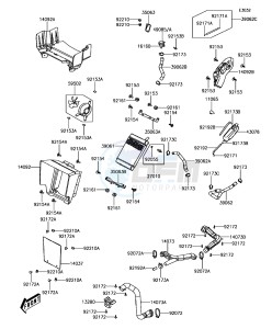 BRUTE FORCE 300 KVF300CJF EU drawing Radiator