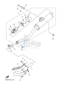 WR450F (1DX3) drawing EXHAUST