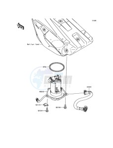 KX250F KX252AHF EU drawing Fuel Pump