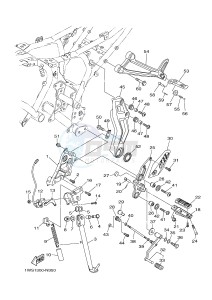 MT07A MT-07 ABS 700 (1XBE) drawing STAND & FOOTREST