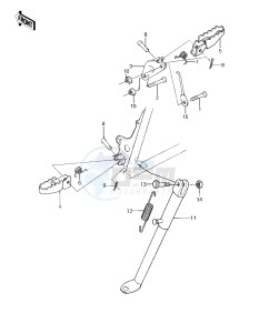 KX 80 C [KX80] (C1) [KX80] drawing FOOTRESTS_STAND