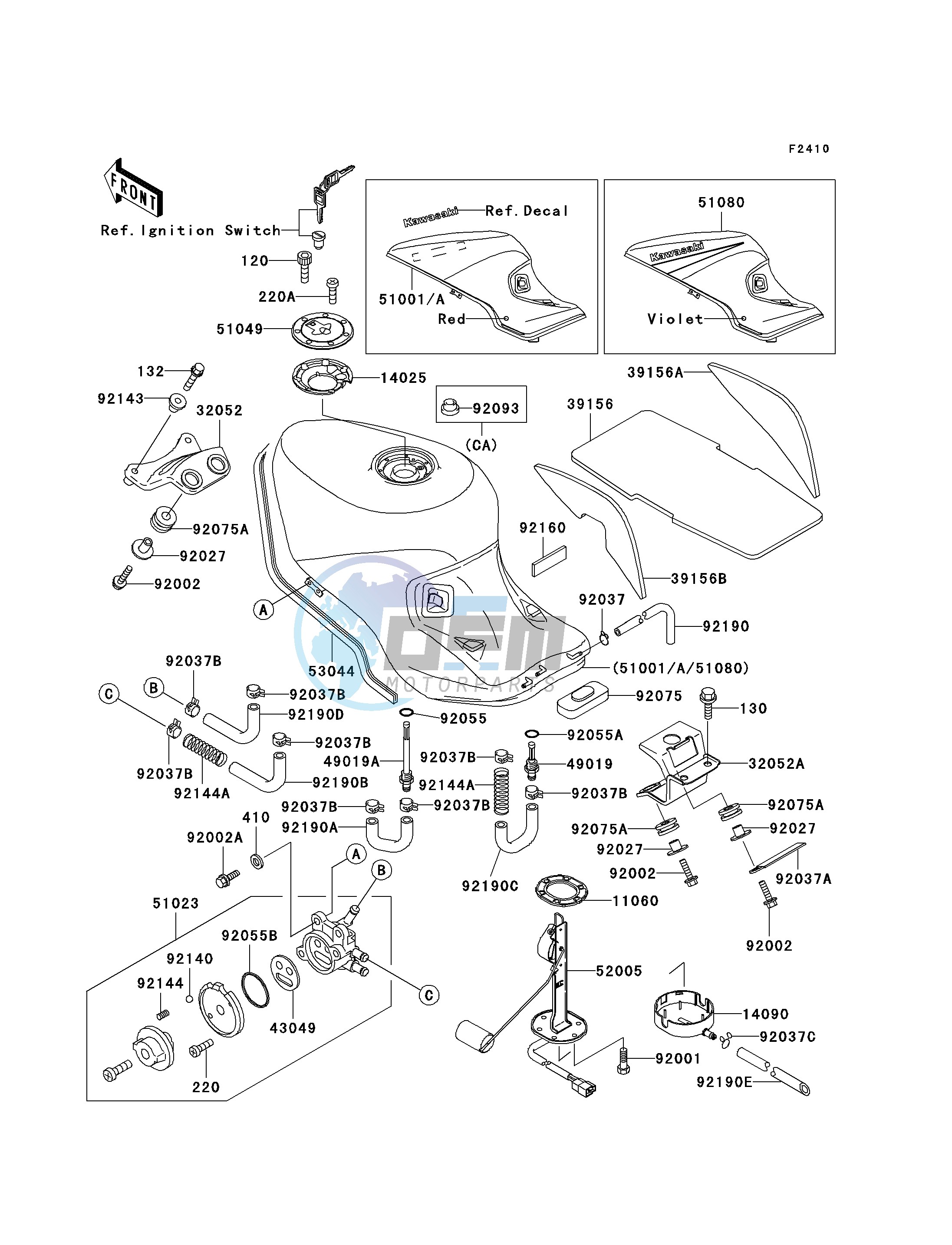 FUEL TANK -- ZX1100-D1- -