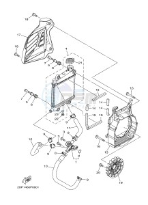 GPD125A GPD125-A NMAX125 (2DS1 2DS5) drawing RADIATOR & HOSE