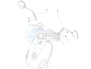 LXV 125 4T ie E3 drawing Mirror