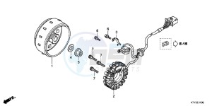 CBR125RWB CBR125RW E drawing GENERATOR