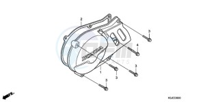 CRF100F9 Australia - (U) drawing LEFT CRANKCASE COVER