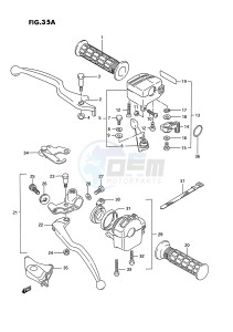 LT-F250 (E28) drawing HANDLE SWITCH (MODEL R S T)