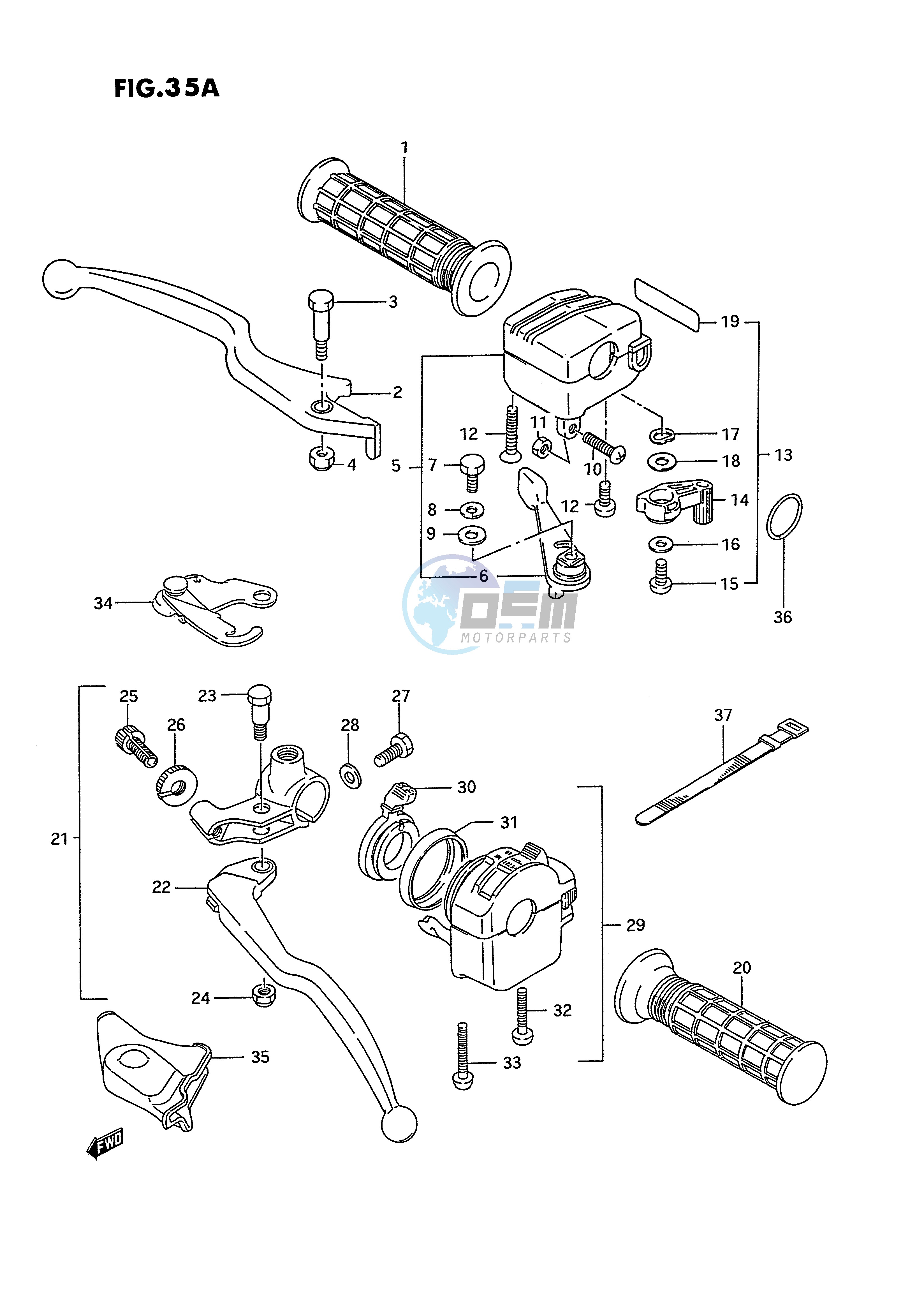 HANDLE SWITCH (MODEL R S T)