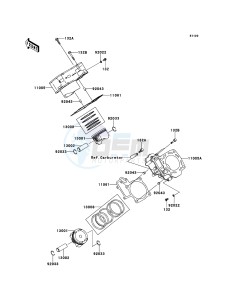 KVF650_4X4 KVF650FCS EU GB drawing Cylinder/Piston(s)