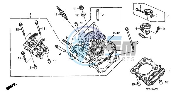 FRONT CYLINDER HEAD