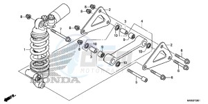 CBR1000SAG CBR1000 ED drawing REAR CUSHION (CBR1000S/ SA)