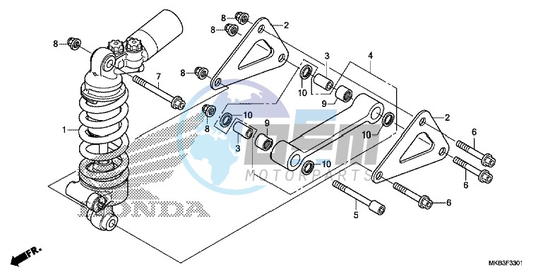 REAR CUSHION (CBR1000S/ SA)