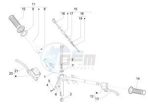 ZIP 100 4T NOABS E2-E3 (APAC) drawing Handlebars - Master cil.