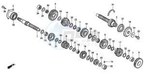 CBR600F4 drawing TRANSMISSION