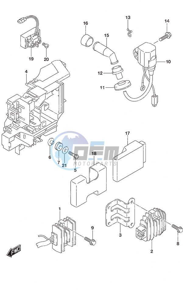 Rectifier/Ignition Coil Non-Remote Control