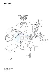 DL650 (E2) V-Strom drawing FUEL TANK (MODEL K9 L0)