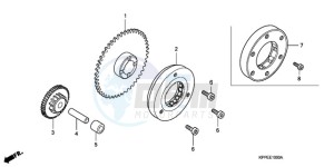 CBR125RW9 Europe Direct - (ED / WH) drawing STARTING CLUTCH