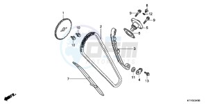 CBR125RC drawing CAM CHAIN/TENSIONER