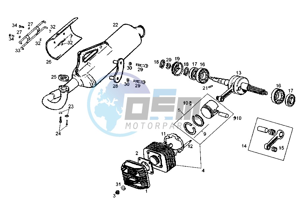 Crankshaft-cylinder